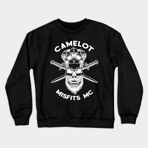 Camelot Misfits Logo Crewneck Sweatshirt by Author Xavier Neal